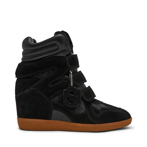 STEVE MADDEN - Women's Mavis Suede Wedge Trainers