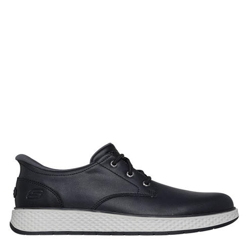 Skechers - Men's Burkett Leather Slip-On Trainers