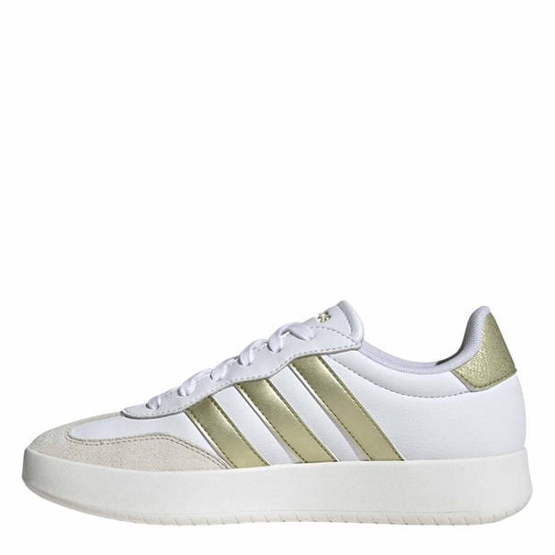Ftwr White/Gold - adidas - Men's Barreda Low-Top Trainers