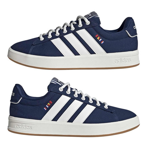 Dark Blue/Core - adidas - Unisex Grand Court 3.0 Low-Top Trainers
