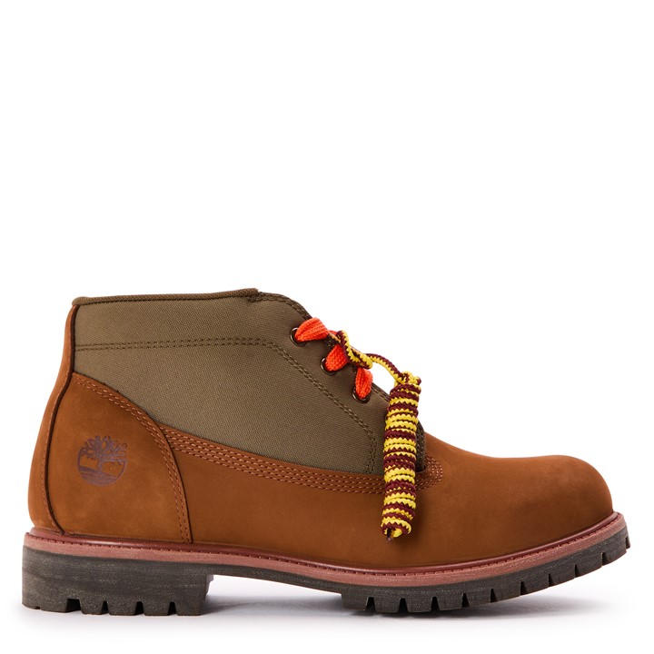 Timberland Men's Brown Premium Mid Lace-Up Chukka Boots in Size 7.5, Sports Direct