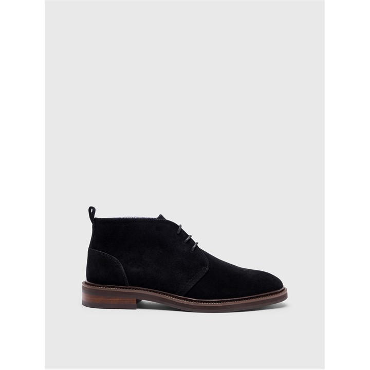 Pretty Green Men's Black Handley Chukka Boots in Size 11, Sports Direct
