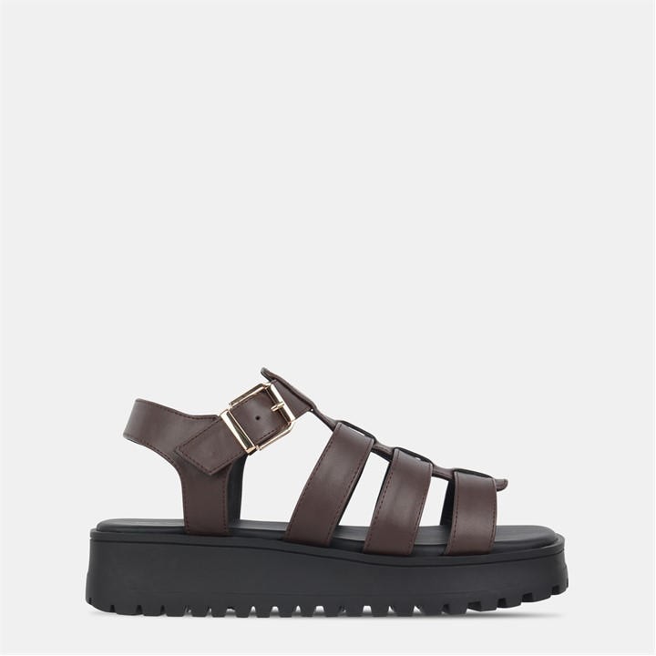 Jack Wills Women's Brown Gladiator Sandals in Size 6, Sports Direct