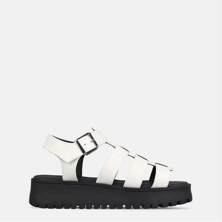 Jack Wills Women's White Gladiator Sandals in Size 7, Sports Direct