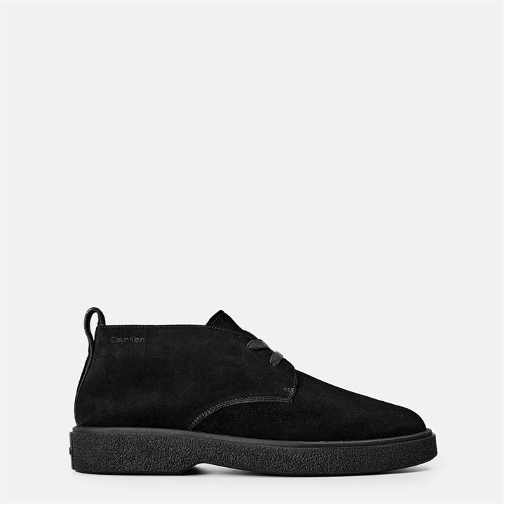 Calvin Klein Men's Black Suede Desert Boots in Size 10, Sports Direct