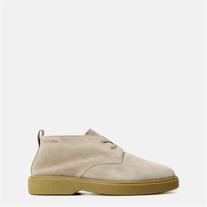Calvin Klein Men's Beige Suede Desert Boots in Size 9, Sports Direct