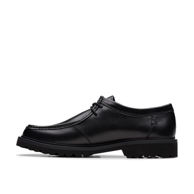 Black Leather - Clarks - Men's Moc Toe Formal Shoes
