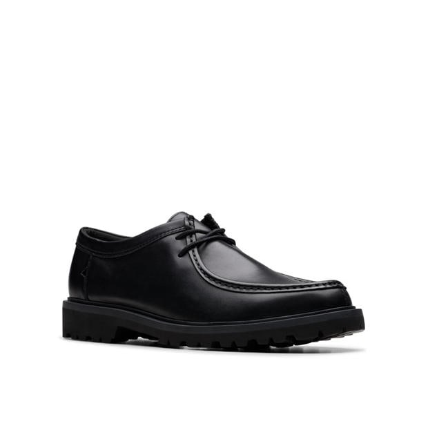 Black Leather - Clarks - Men's Moc Toe Formal Shoes