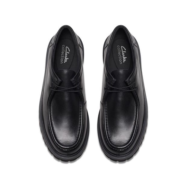 Black Leather - Clarks - Men's Moc Toe Formal Shoes
