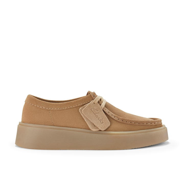 Clarks Men's Beige Moc Toe Formal Shoes in Size 7, Sports Direct