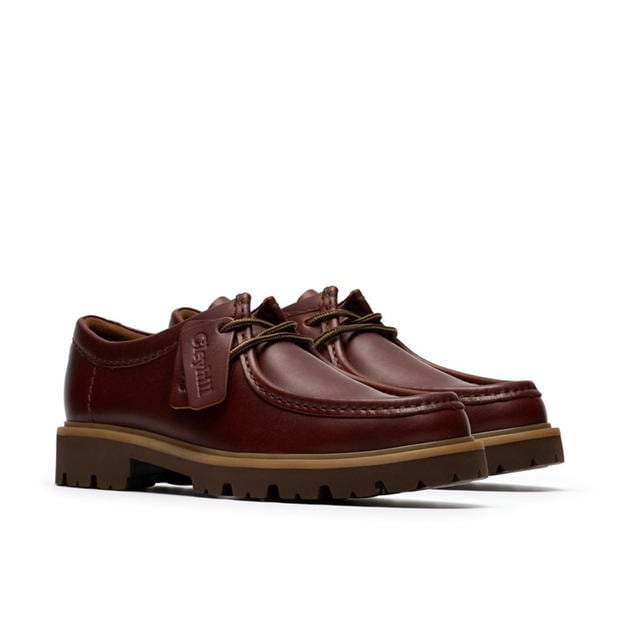 Brown Leather - Clarks - Men's Moc Toe Formal Shoes