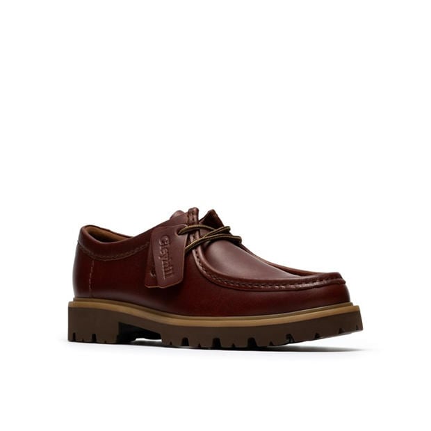 Brown Leather - Clarks - Men's Moc Toe Formal Shoes