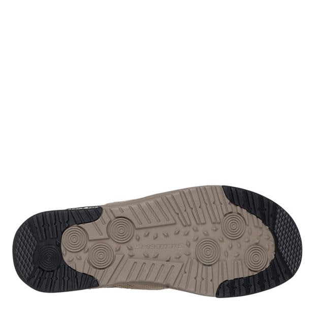 Taupe - Skechers - Men's Moc Toe Formal Shoes