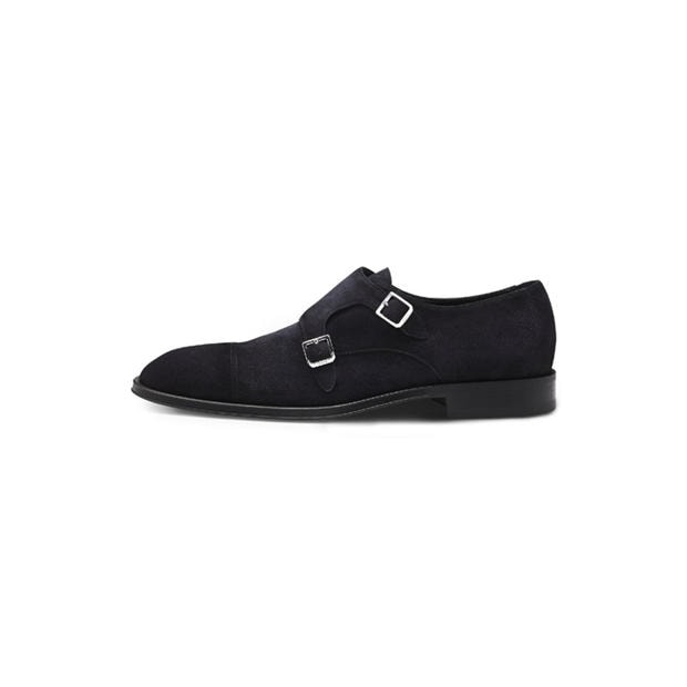 Dark Blue - Boss - Men's Derrek Monk Sdctre Derby Shoes