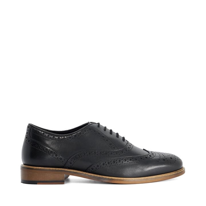 Dune London Men's Black Brogues in Size 8, Sports Direct