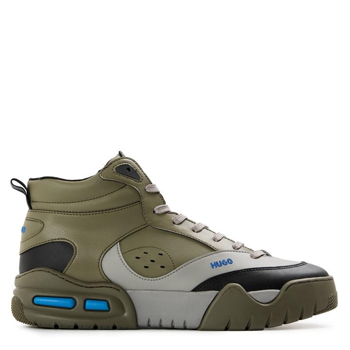 Hugo Men's Grey Kedge Hito Napu Casual Trainers in Size 9, Sports Direct