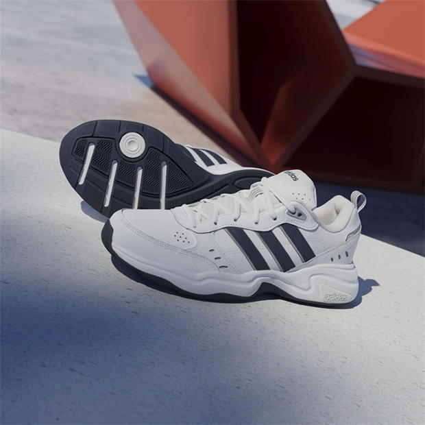 Wht/Navy/Grey - adidas - Strutter Shoes Mens