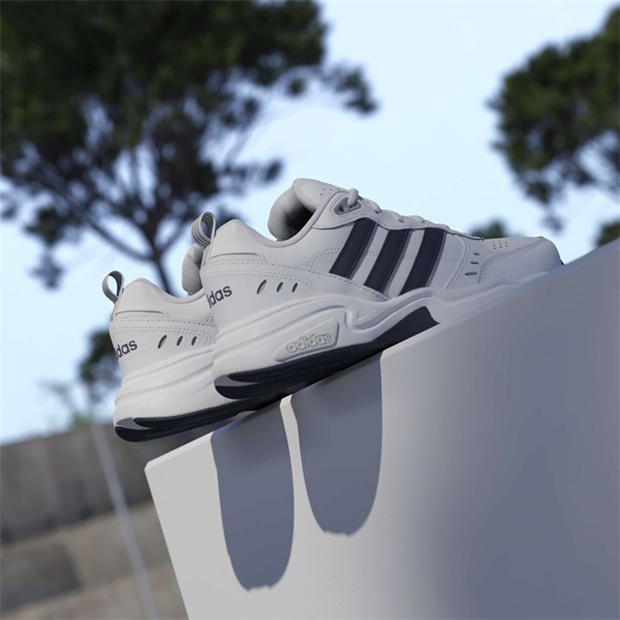 Wht/Navy/Grey - adidas - Strutter Shoes Mens
