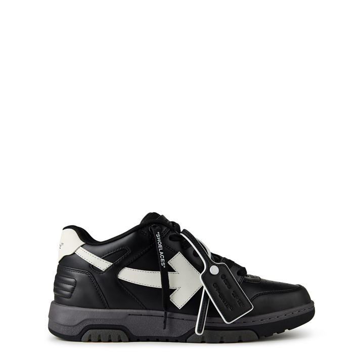 Off White Men's Black Out Of Office Classic Trainers, Trademark Branding in Size 6, Sports Direct