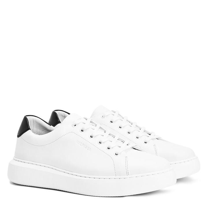 Tommy Hilfiger Men's White Peak Lift Low Trainers in Size 7, Sports Direct