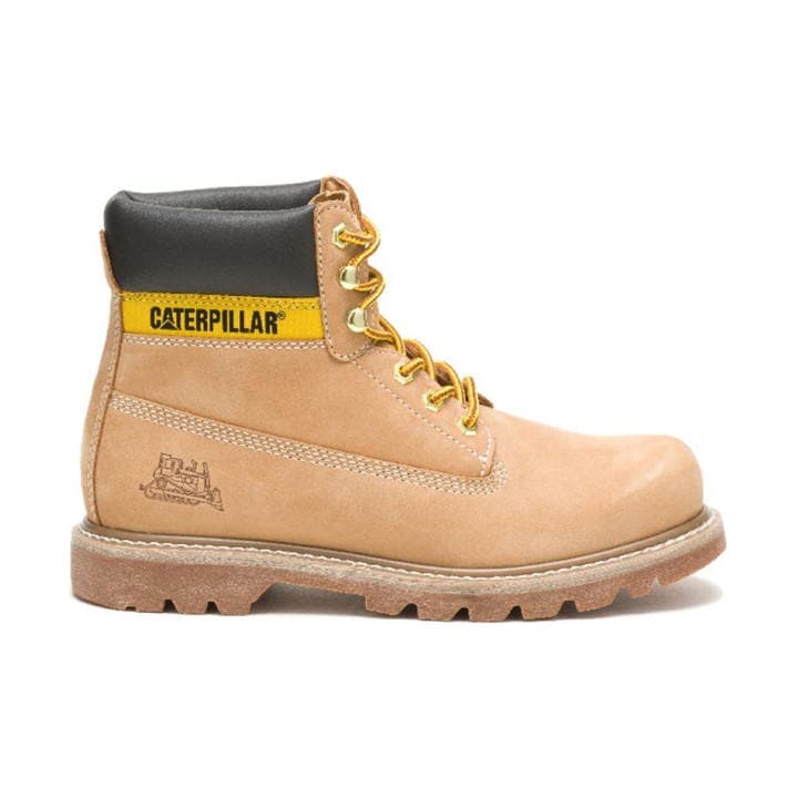 Caterpillar Colorado Leather Ankle Boots for Men in Yellow Size 7 UK - Image 4
