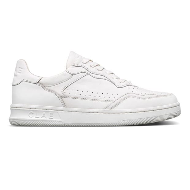 Triple Wht/Lth - Clae - Unisex Adults Low-Top Trainers