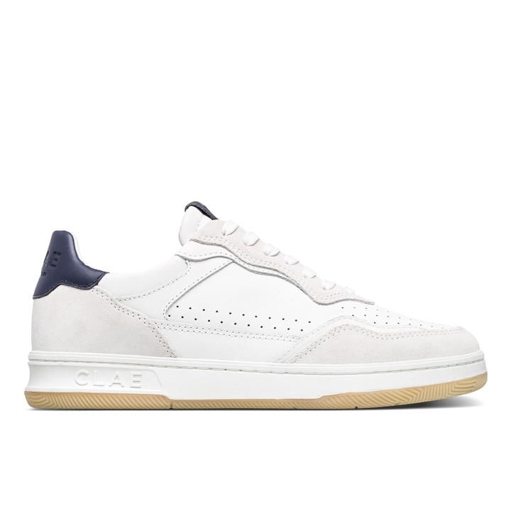 Clae  White  Low-Top Trainers in Size 7, Sports Direct
