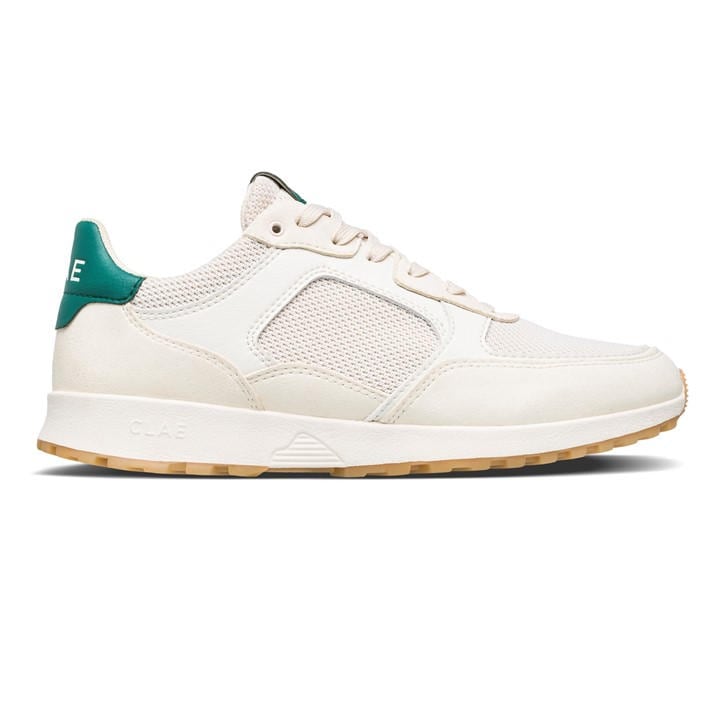 Clae  White  Low-Top Trainers in Size 7, Sports Direct