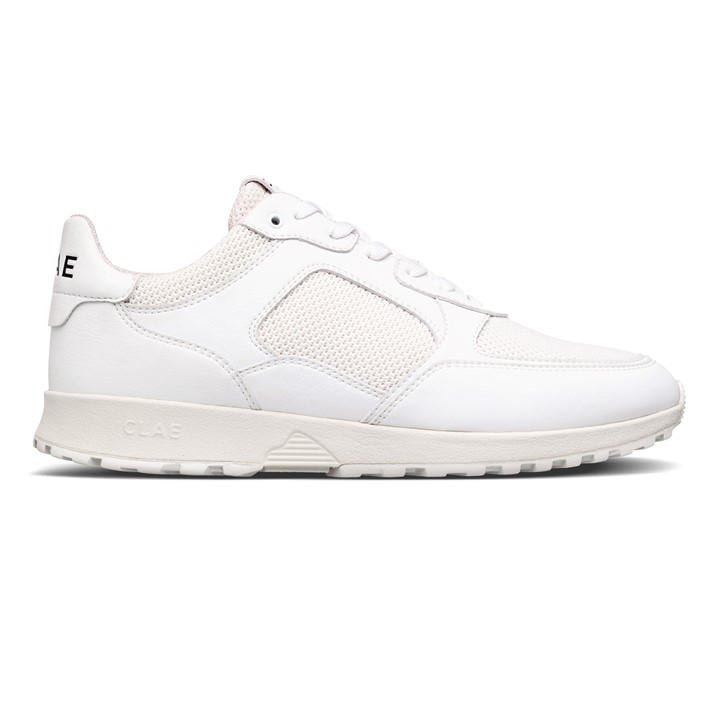 Clae  White  Low-Top Trainers in Size 7, Sports Direct