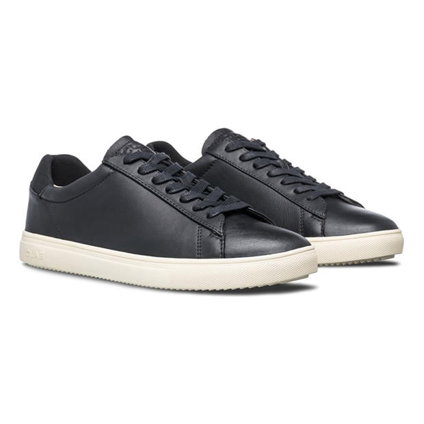 Blk Milled Lth - Clae - Unisex Adults Low-Top Trainers