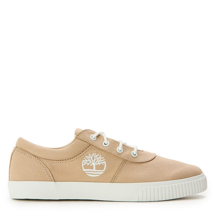 Timberland Men's Beige Low Lc Sneaker Light Lace Up Low-Top Trainers in Size 8.5, Sports Direct