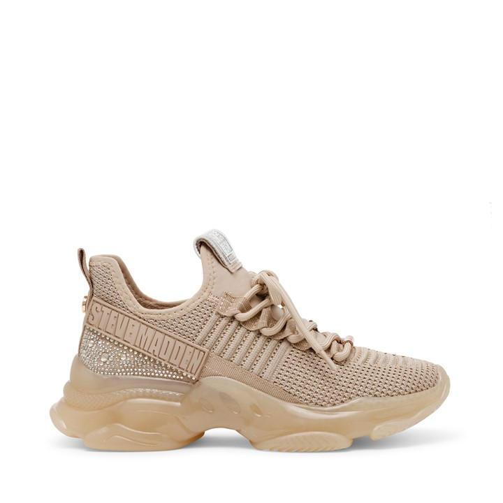 Steve Madden Women's Brown Maxilla Low-Top Runners in Size 4, Sports Direct