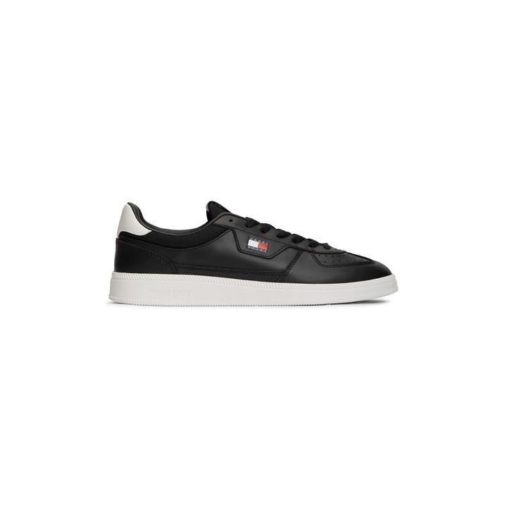 Tommy Hilfiger Black Polyurethane Men's Sneaker - EU46 - Image 3