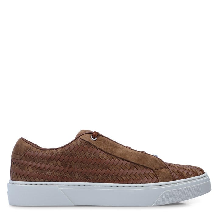 Boss Men's Brown Low-Top Trainers in Size 7, Sports Direct
