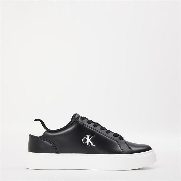 Calvin Klein Men's Black Ck L Classic Cup Low-Top Trainers in Size 7, Sports Direct