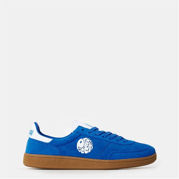 Pretty Green Men's Blue Pg Ramblas Low-Top Trainers in Size 9, Sports Direct