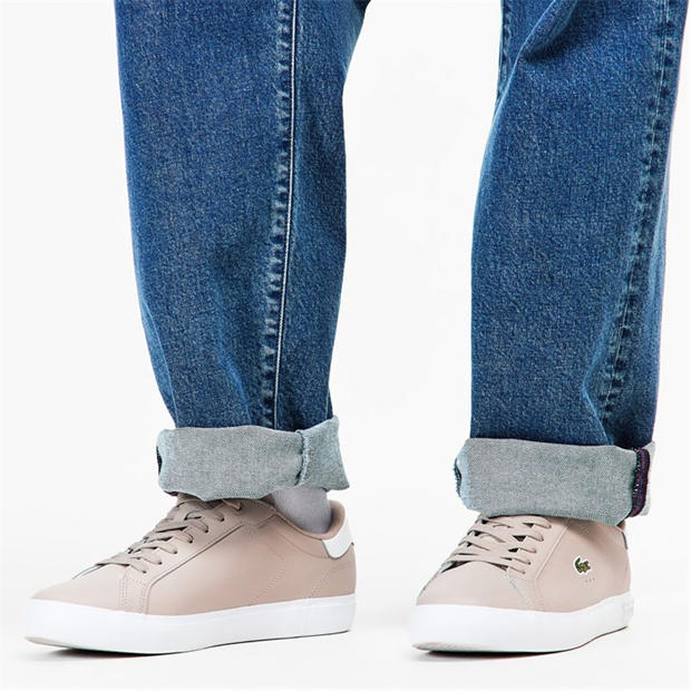Gry/Wht 25Y - Lacoste - Men's PowerCourt Low-Top Trainers