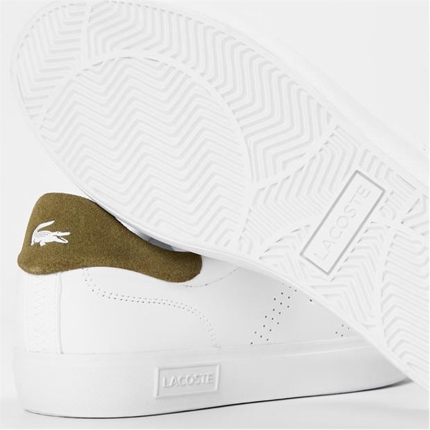 Бяло/Зелено 1R5 - Lacoste - Men's PowerCourt Low-Top Trainers