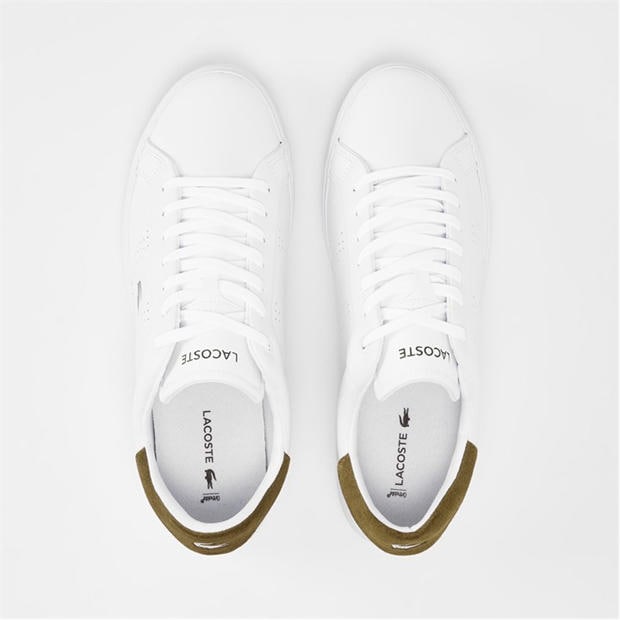 Бяло/Зелено 1R5 - Lacoste - Men's PowerCourt Low-Top Trainers