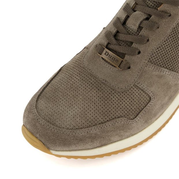 Grey - Dune London - Men's Trilogy Low-Top Trainers
