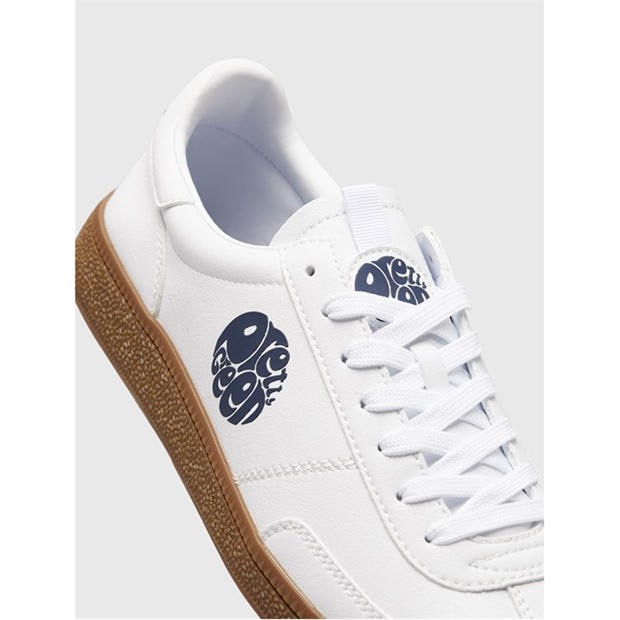 White - Pretty Green - Men's Low-Top Trainers