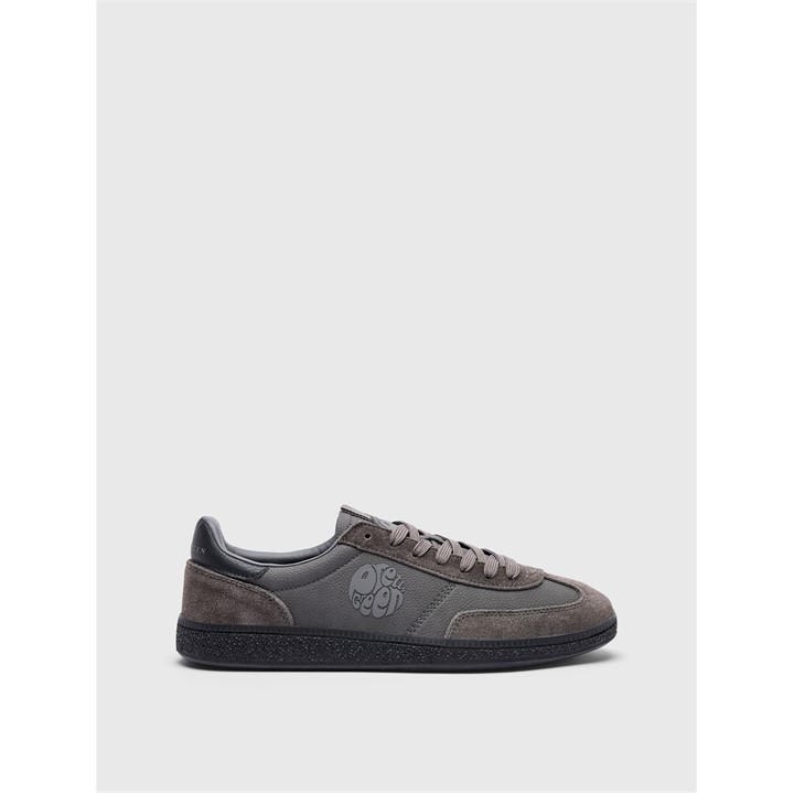 Pretty Green Men's Grey Pg Ramblas Low-Top Trainers in Size 7, Sports Direct