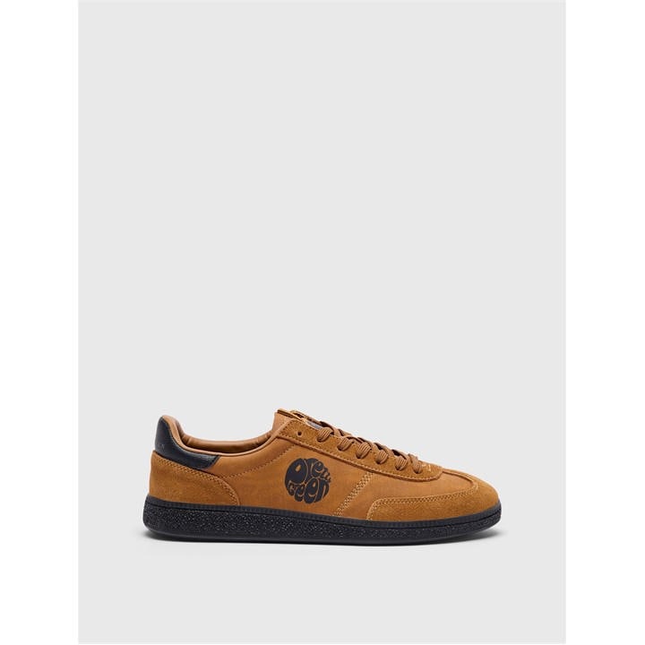 Pretty Green Men's Brown Pg Ramblas Low-Top Trainers in Size 10, Sports Direct