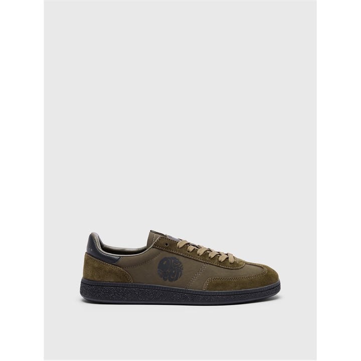 Pretty Green Men's Green Pretty Pg Ramblas Low-Top Trainers in Size 11, Sports Direct