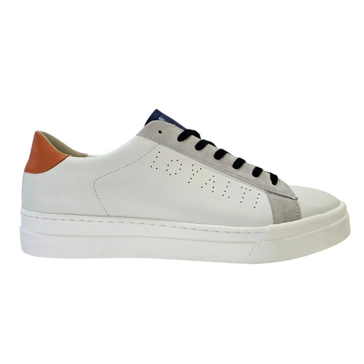 Loyalti Men's White Levia Low-Top Trainers in Size 11, Sports Direct