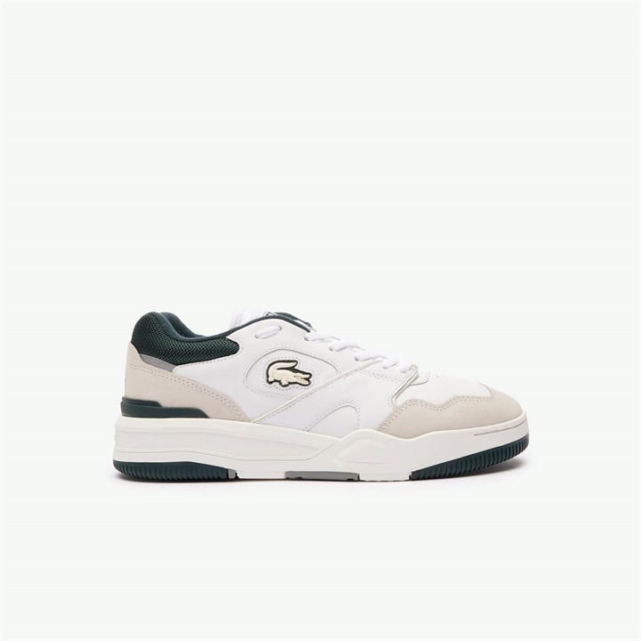 Lacoste Men's White Lineshot Trainers in Size 7.5, Sports Direct