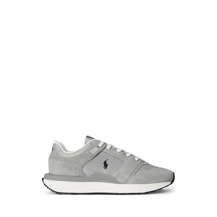 Polo Ralph Lauren Men's Grey Train 89 Low-Top Trainers in Size 6, Sports Direct