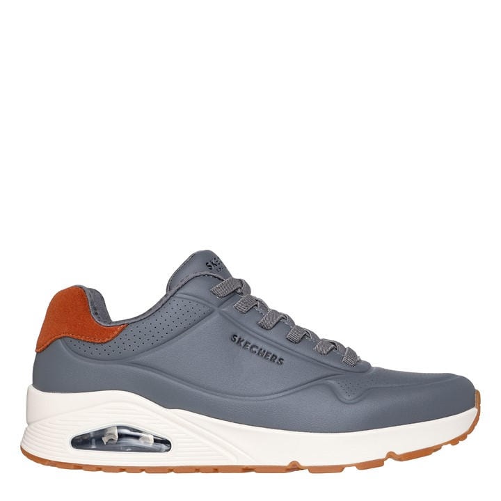 Skechers Men's Grey Uno Stand On Air Trainers in Size 9, Sports Direct
