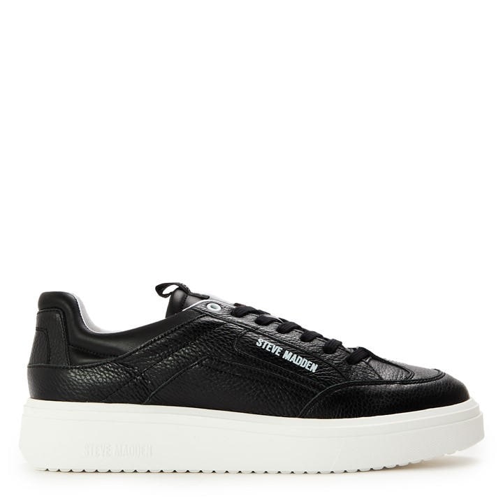 Steve Madden Men's Black Orlando Low-Top Trainers in Size 6, Sports Direct