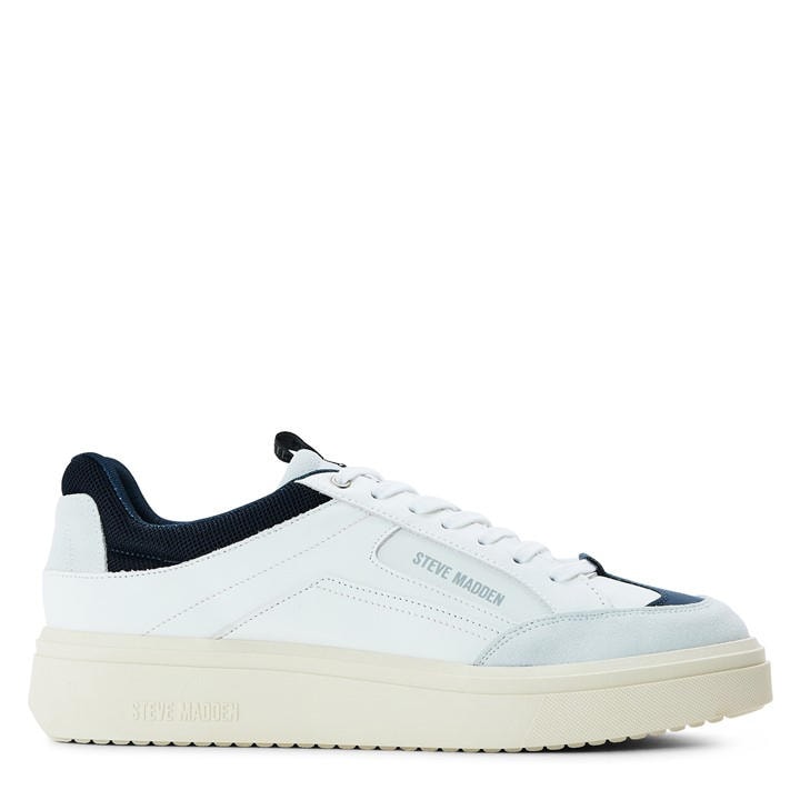 Steve Madden Men's White Orlando Low-Top Trainers